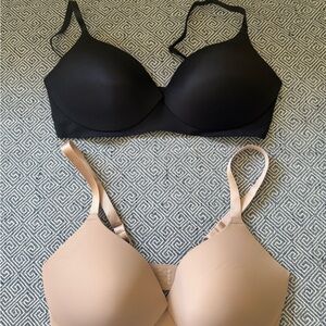 Everyday T-Shirt Bra - Black and Nude